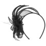 Vanola Sinamay Fascinator by Seeberger black