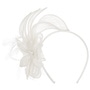 Vanola Sinamay Fascinator by Seeberger white