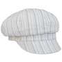 Fresh Stripes Newsboy Cap by Seeberger light blue