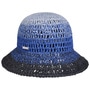 Gradient Colours Cloche Straw Hat by Seeberger blue-navy