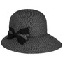 Vallena Straw Hat with Loop by Seeberger black-white