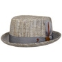 Vendello Pork Pie Cloth Hat by Alfonso D’Este beige-blue