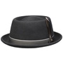 Reydon Pork Pie Wool Hat by Stetson dark grey