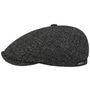 Medora Wool Flat Cap by Stetson dark grey
