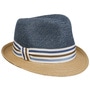Talona Trilby Straw Hat by bedacht blue