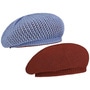 Reversible Knit Beret by bedacht blue