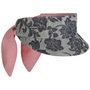 Denim Flowers Visor by bedacht rose