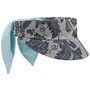 Denim Flowers Visor by bedacht light blue