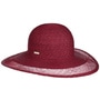 Sinamay Edge Floppy Hat by Seeberger bordeaux