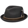 Hallett Player Wool Hat by Stetson dark grey