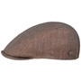 Barrick Linen Flat Cap by Lierys red