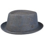 Classic Pork Pie Linen Hat by Lierys blue