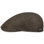 Bardsey Cashmere Flat Cap by Stetson brown