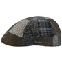 Viscott Patchwork Flat Cap by Stetson brown-blue