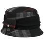 Mevela Check Wool Hat by Lierys black-white