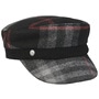 Mevala Check Baker Boy Hat by Lierys black