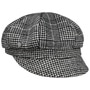 Houndstooth Check Newsboy Cap by Lierys black-white
