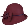 Mealesca Wool Cloche Hat by Lierys bordeaux