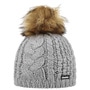 Afra Lux Knit Beanie Hat by Eisbär grey