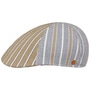 Paddy Two Stripes Cotton Flat Cap by Mayser beige