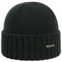 Norham Merino Beanie Hat with Cuff by Stetson dark green