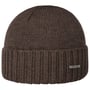 Norham Merino Beanie Hat with Cuff by Stetson dark brown