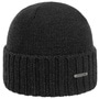 Norham Merino Beanie Hat with Cuff by Stetson dark grey