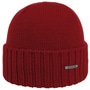 Norham Merino Beanie Hat with Cuff by Stetson red