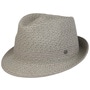 Classic Twotone Trilby Straw Hat by bugatti grey