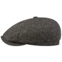 Hatteras Portrush Wool Flat Cap by Stetson brown-blue