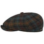 Hatteras Haworth Wool Flat Cap by Stetson mixed colours