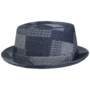 Denim Patchwork Pork Pie Cloth Hat by Lierys denim