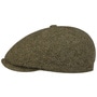 Hamberg Wool Flat Cap by Stetson olive