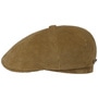 8 Panel Carson Cord Flat Cap by Stetson light brown