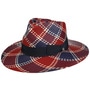 Big Brim Tricolour Panama Hat by Lierys blue-red