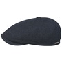 Dickvale Herringbone Flat Cap by Stetson navy