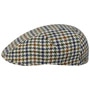Denaby Harris Tweed Flat Cap by Stetson beige-blue