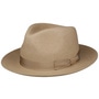 Moncaster Fur Felt Fedora Hat by JJ Hats beige