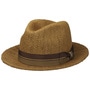 Roma Fedora Straw Hat by Brixton cognac
