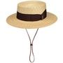 Boater with Chin Strap by Borsalino nature-brown