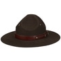 Montana Mounty Crown Wool Hat by Bailey 1922 brown