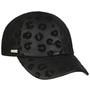 Faux Leather Leo Print Cap by Seeberger black-black