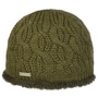 Landesta Faux Fur Edge Beanie Hat by Seeberger olive