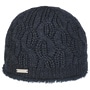 Landesta Faux Fur Edge Beanie Hat by Seeberger navy