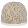 Landesta Faux Fur Edge Beanie Hat by Seeberger oatmeal