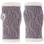 Cable Knit Wrist Warmers by Seeberger lilac