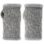 Cable Knit Wrist Warmers by Seeberger grey