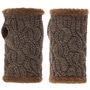 Cable Knit Wrist Warmers by Seeberger taupe