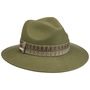 Livica Fedora Wool Hat by Seeberger green