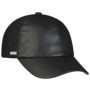 Uni Faux Leather Cap by Seeberger black